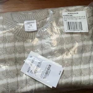 NWT Striped Cable Knit Sweater Romper Sz. 18M